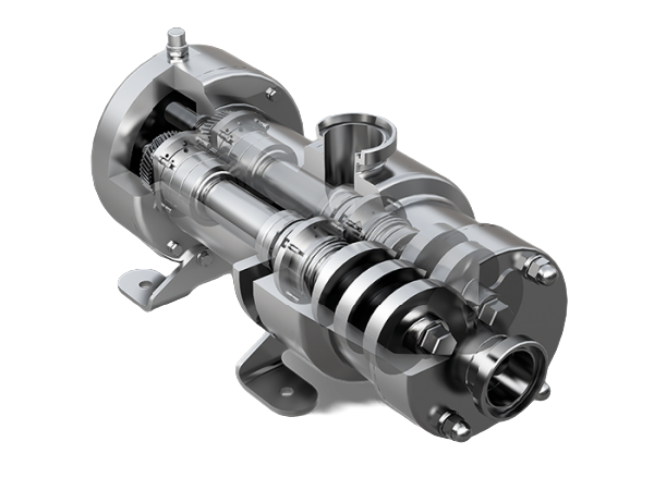 Bomba de doble tornillo sanitaria grado FDA para alimentos - MRI