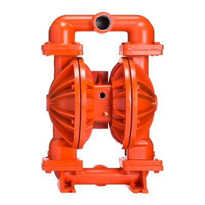 Bomba neumática de doble diafragma de metal para lodos y químicos - MRI