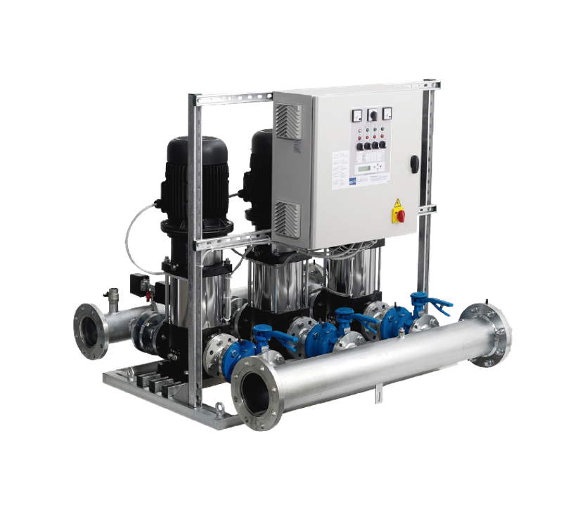 Sistema de presión constante con variador de frecuencia y bombas - MRI