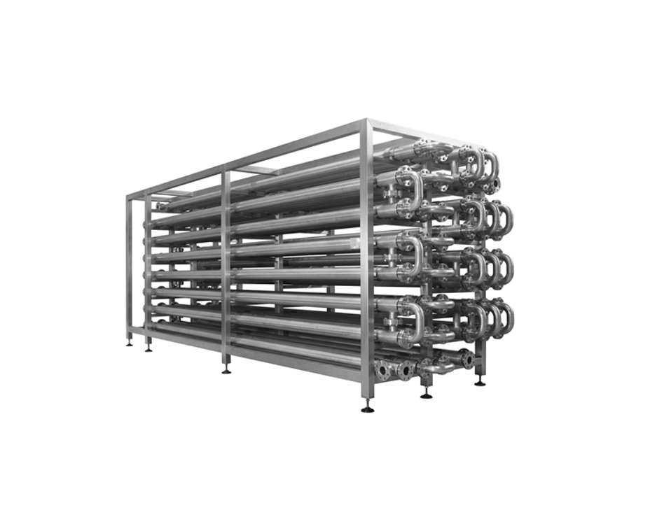 Intercambiador de calor tubular industrial para fluidos viscosos - MRI