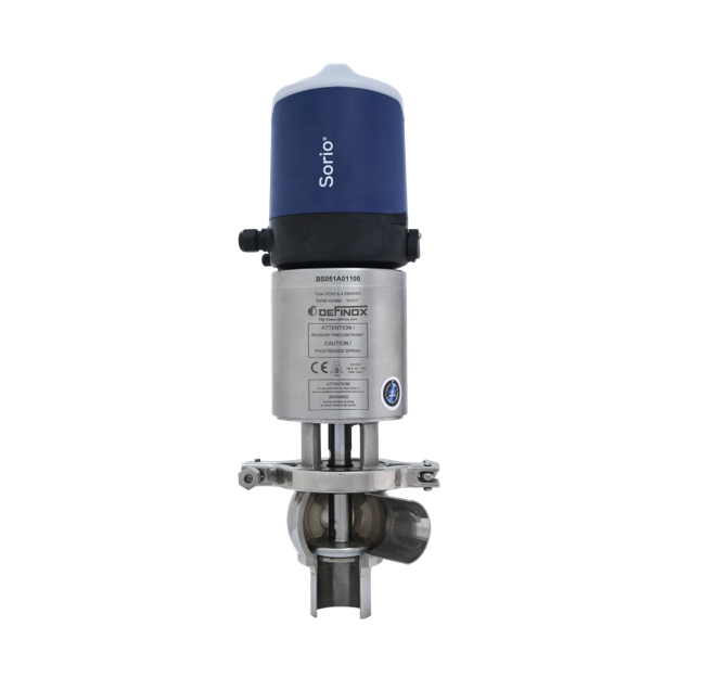 Válvula de simple asiento sanitaria para control de procesos - MRI