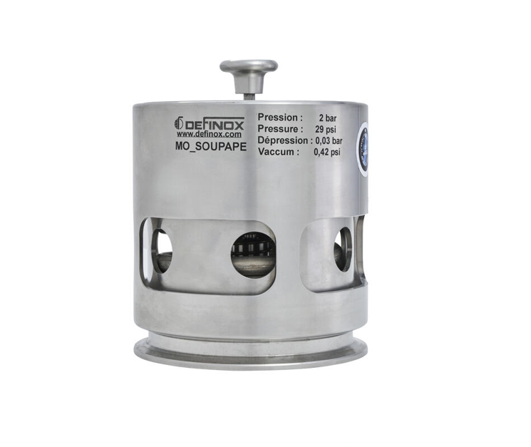 Válvula de alivio de vacío industrial para protección de tanques - MRI